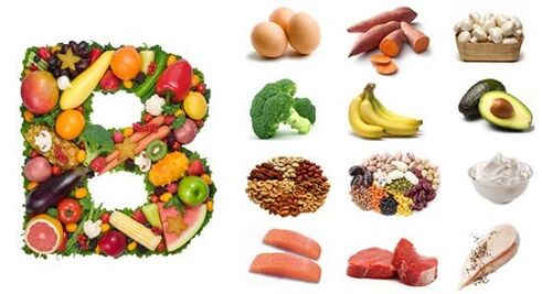 B-vitaminok az emlő osteochondrosisának megfelelő élelmiszerekben